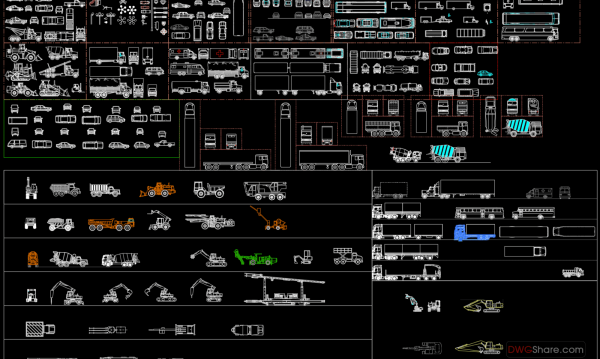 20.Vehicles and Car AutoCAD blocks free download