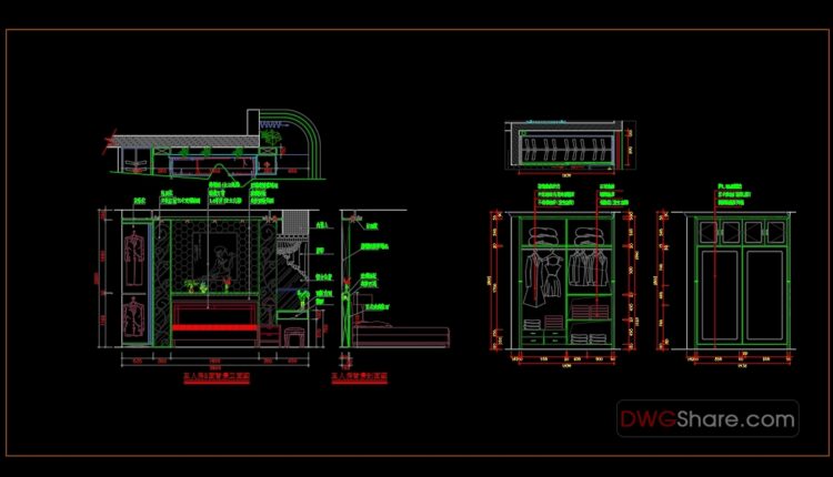 20.Wardrobe AutoCAD blocks free download (3)
