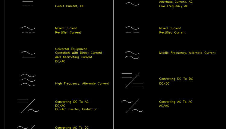 Free Electrical Symbols block and drawings