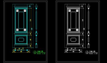 833. Free Download CAD Drawings of Corner Glass Partition (uPVC Frame)