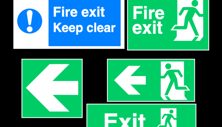 28.Exit Sign Cad Blocks Free Download (2)