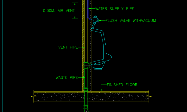 37.Urinal Cad Details Blocks free download