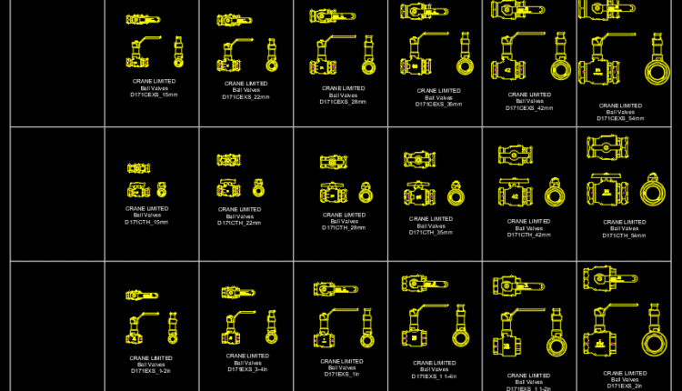 4.Ball Valve AutoCAD Blocks (1)