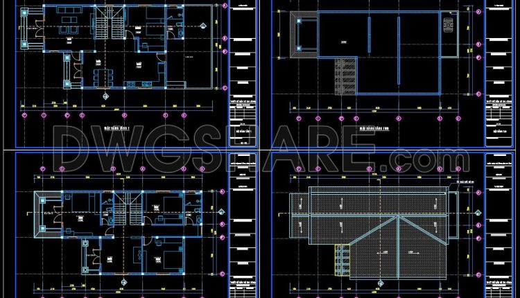 43. Modern Villa Autocad Dwg Drawings Free Download (1)
