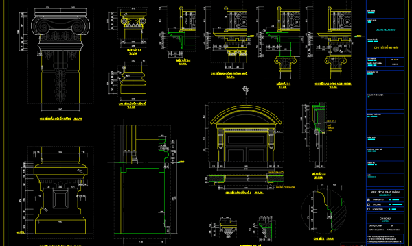 45.Autocad column details Blocks free download