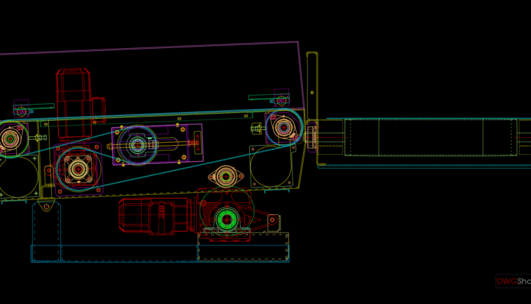 5.Roller Conveyor Autocad Drawing Free Download