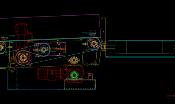 5.Roller Conveyor Autocad Drawing Free Download