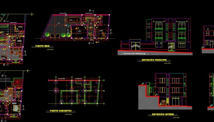60.House Plan Design AutoCAD File Free download
