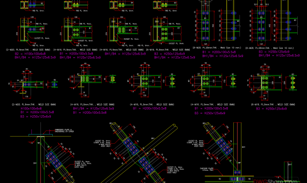 4 years ago
                

                
             5,8128.Structural steel connections Autocad Drawing Free Download