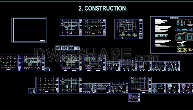 901. Download Complete Cad Drawings Of A 2-storey House (9.2m X 20.9m) – Full Architecture, Structure & Mep (2)