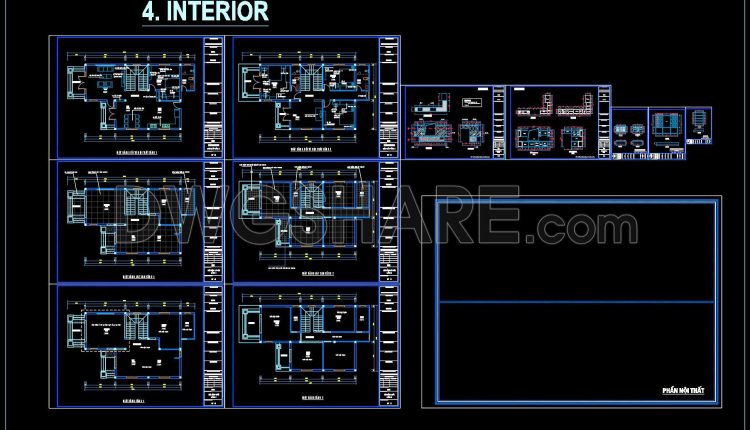 901. Download Complete Cad Drawings Of A 2-storey House (9.2m X 20.9m) – Full Architecture, Structure & Mep (5)