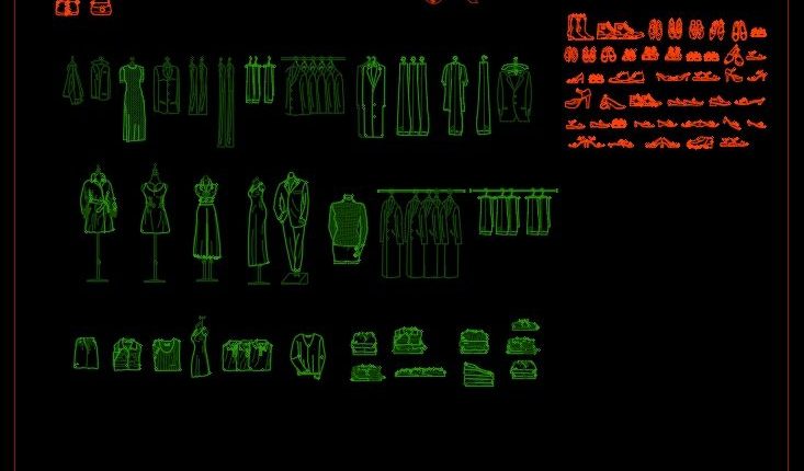 96.Clothes Cad Blocks Free Download