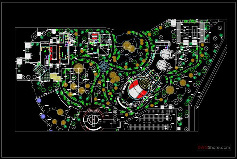 17.Sports Club Layout Plan CAD