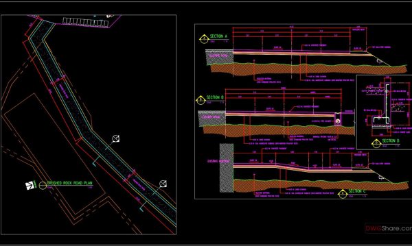 4 years ago
                

                
             1,39518.Cad File of Crushed Rock Road Plan and Cross Section For Free Download