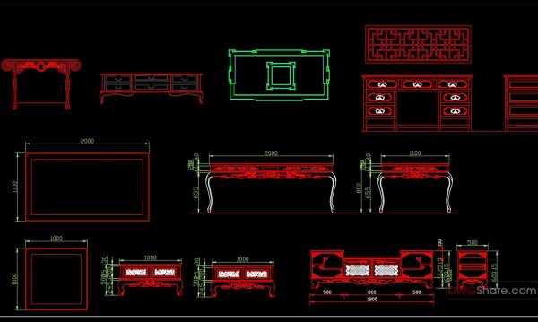 29.Classic Furniture CAD Blocks free download
