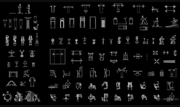 4 years ago
                

                
             4,1693.Gym equipment CAD Blocks