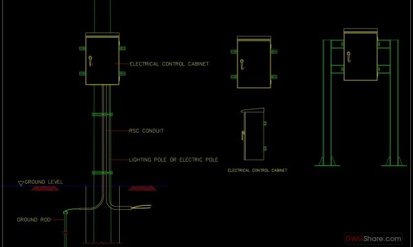 39.Electrical Box AutoCAD Blocks