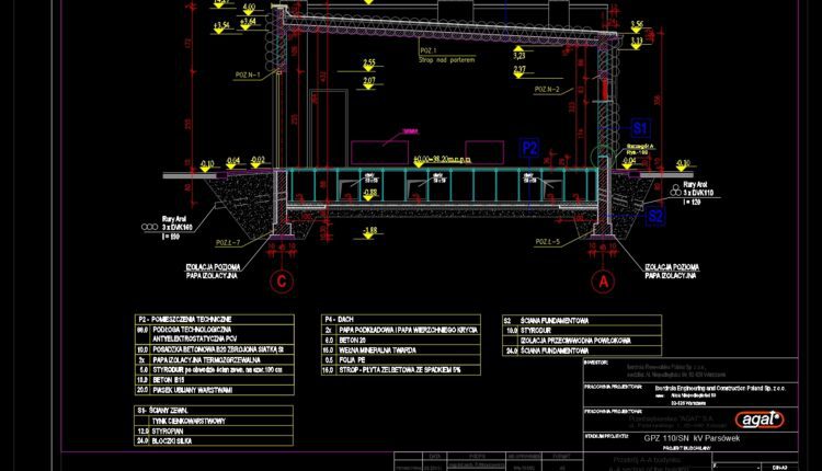 4.High Voltage Substation Building Architecture Design CAD