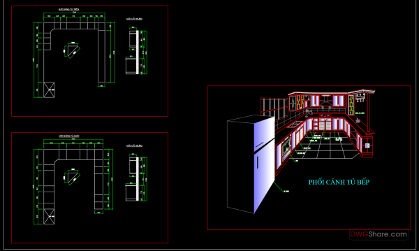 4 years ago
                

                
             72940.Traditional kitchen cupboard, kitchen cabinets autocad drawing