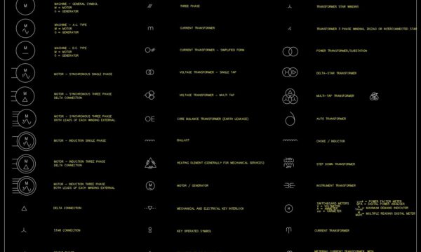 51.Electrical Symbols Transformers, Generators AutoCAD Blocks