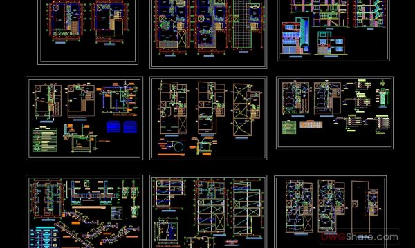62.House Plan Design AutoCAD File Free download