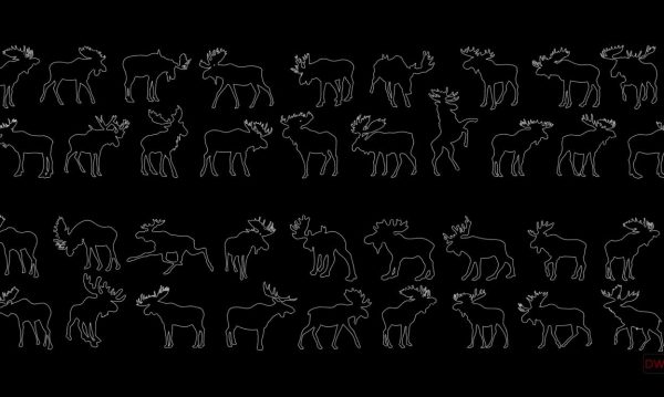 7.Moose free AutoCAD drawings