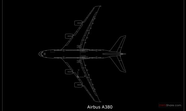 4 years ago
                

                
             843Aircrafts Airbus A380 Top View Autocad DWG File