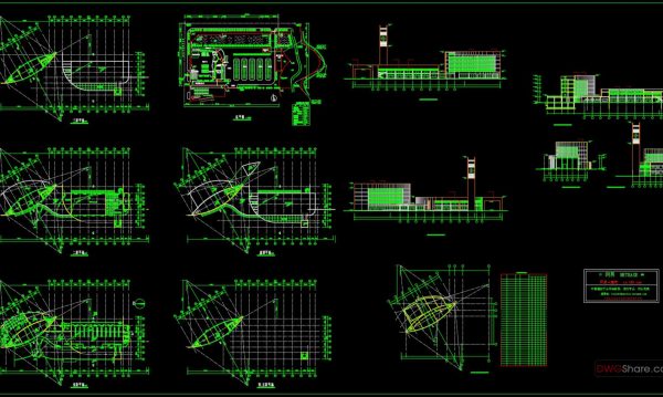 Bus Station Layout Plan AutoCAD File DWG