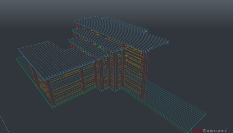 Club House 3D Model AutoCAD File Free Download