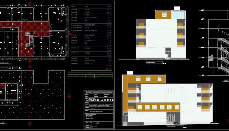 Commercial Center Structural Details Plans and Sections AutoCAD File DWG