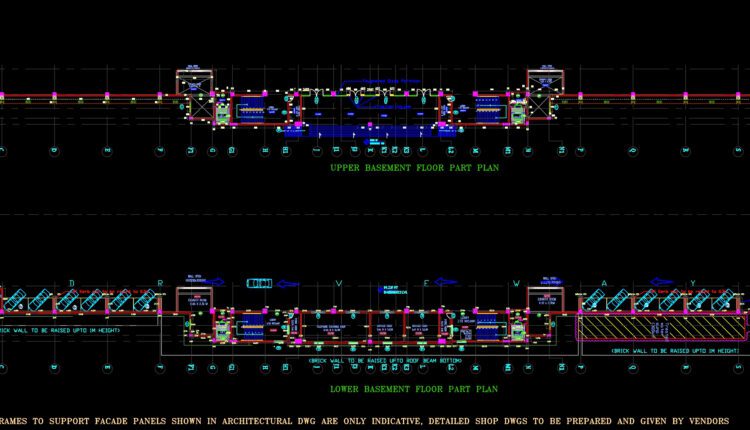 Daily Market Plans and Elevations AutoCAD File DWG