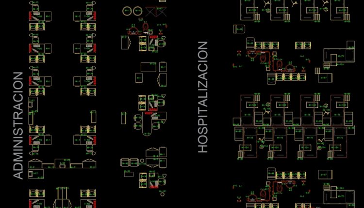 Hospital Equipments Autocad Blocks Free Download (2)