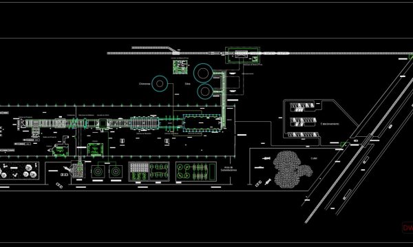 11.Glass Factory Layout Plan CAD
