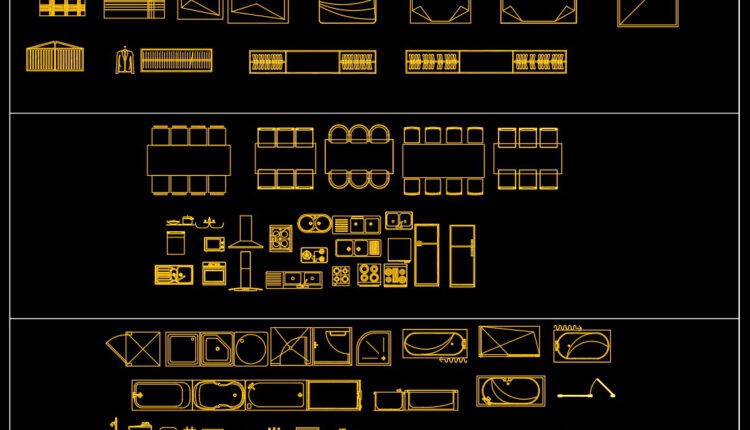 114.Furniture Cad Blocks free download