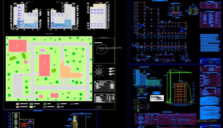 13.Industrial Forage Factory Plans and Elevations CAD - Free Cad Blocks ...
