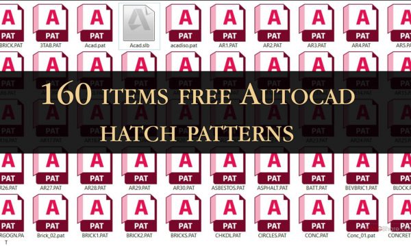 160 items free Autocad hatch patterns