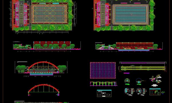 4 years ago
                

                
             2,10017.Dining Hall Steel Structural Layout and Sections Details CAD