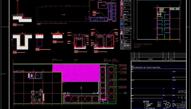18.Oil Industry Layout Plan CAD