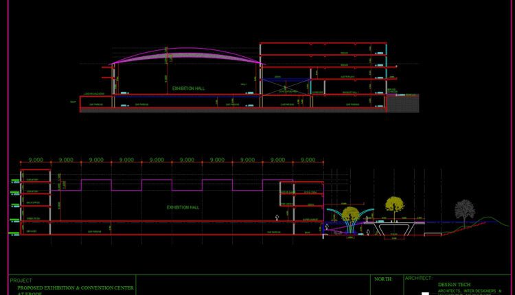 22.Cad File of Factory Access Roads For Free Download