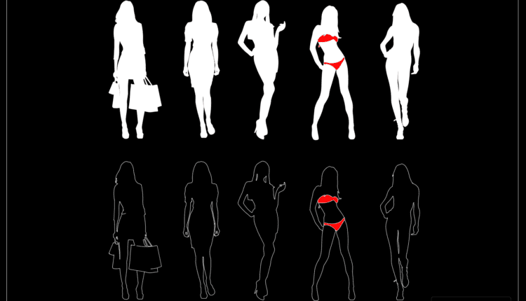 23.Girls CAD Blocks