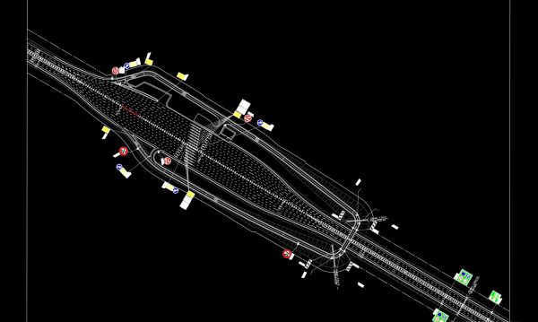 4 years ago
                

                
             1,55530.Cad File of Interchange Over Toll Plaza With Markings and Signs Plan For Free Download