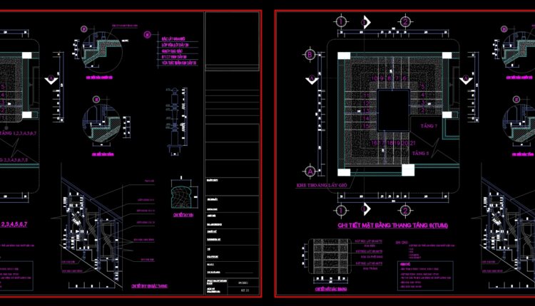 31.Stair construction details Autocad File DWG (3)