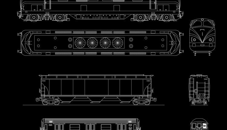 31.Trains CAD Blocks