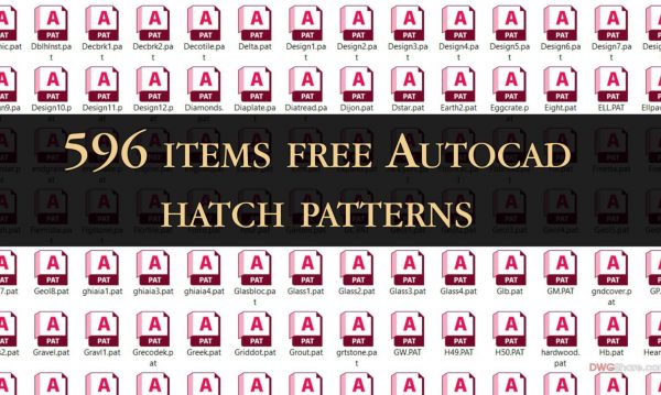 596 items free Autocad hatch patterns