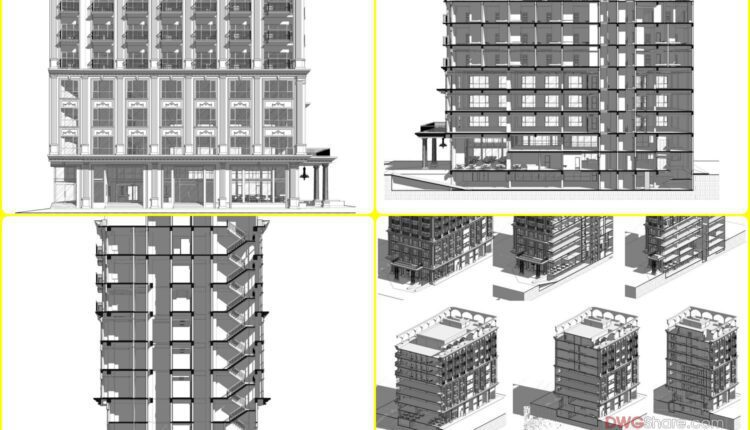 7 Floors Luxury Hotel Full File PDF