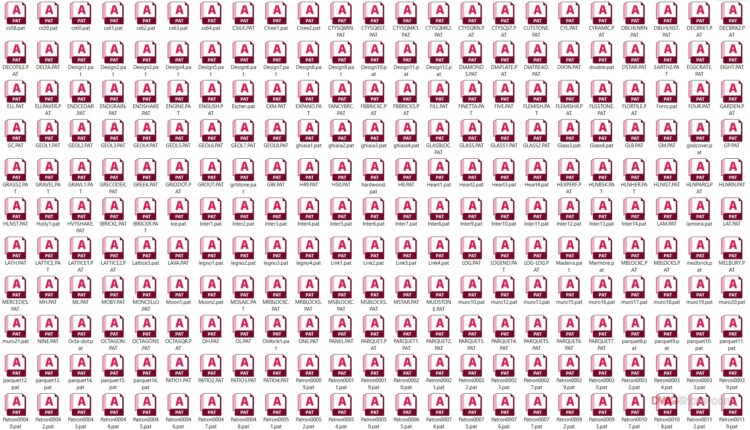 756 items free Autocad hatch patterns (2)