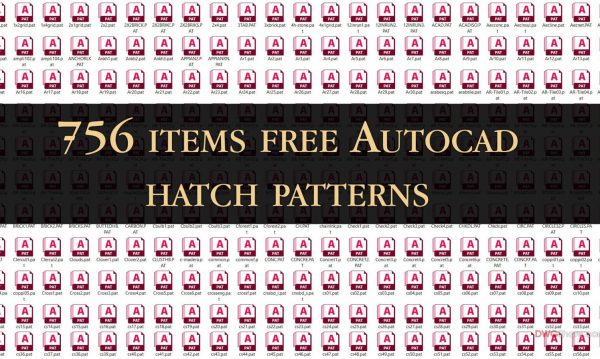 756 items free Autocad hatch patterns