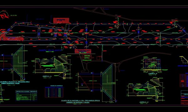 Airport Drainage Plan Autocad DWG File
