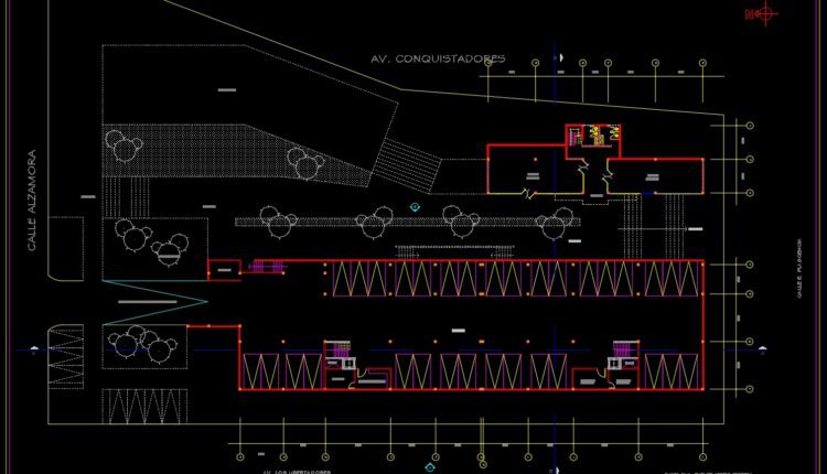 Apart Hotel Plan and Elevation AutoCAD File DWG
