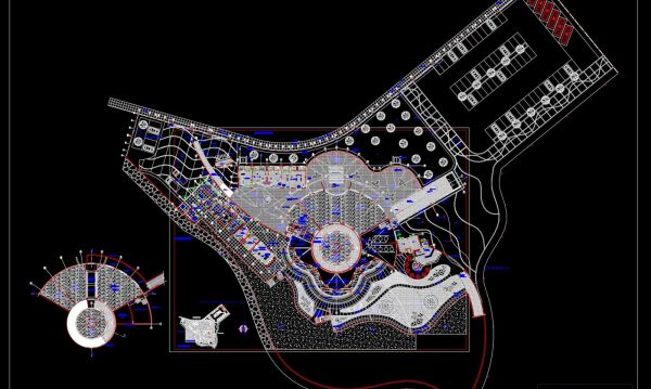 Aquarium Building Layout Plan AutoCAD File DWG